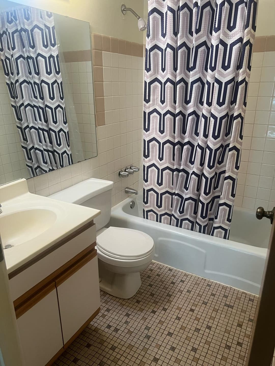 picture of a bathroom that has recently been cleaned